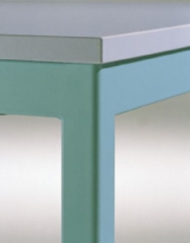 Preview: Rechteck-Tisch mit Rundfüßen