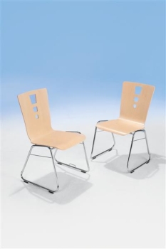 Preview: Stahlstuhl Modell 3 mit Sitzschale Bernd