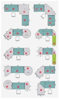 Preview: Arbeitstische CADDY