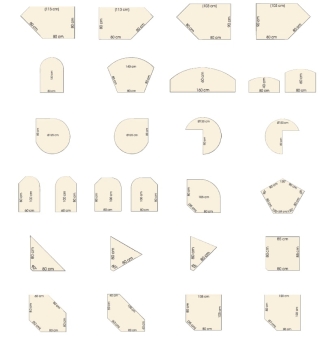 Preview: Computer-Arbeitstisch, mit 2 CPU-Containern
