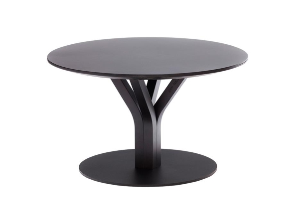 Beistelltisch, Rundtisch 40 cm Höhe,  Säulengestell, Tisch Modell Bloom Central (276)