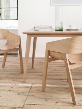 Rechteckttisch ausziehbar, Höhe 76 cm, Tisch Modell Jutland 2, 60 cm ausziehbar