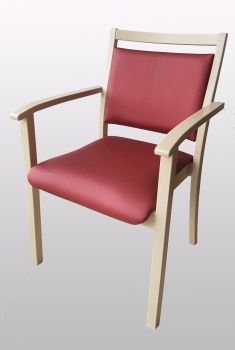 Seniorenstuhl, Massivholz-Stuhl Pirna, Rückenlehnenhöhe: 86 cm