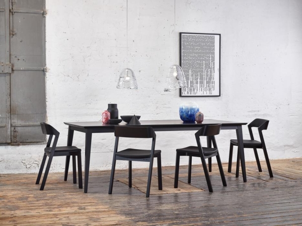Rechteckttisch ausziehbar, Höhe 76 cm, Tisch Modell Jutland 2, 60 cm ausziehbar